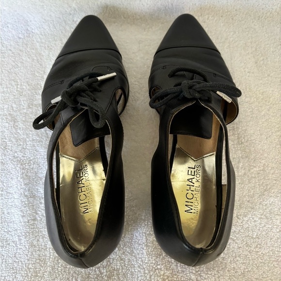 Michael Kors black Graham cut out oxford shoes - Picture 9 of 12